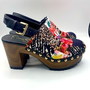 Jessica Simpson Tiarah Slingback Rubber Sole Clog. Size 7.5